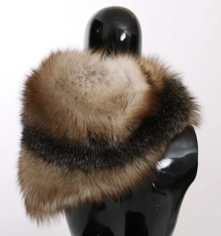 Fox Tail Fur Shawl Neck Wrap Cover Collar Women's Scarf - Dolce & Gabbana - Modalova