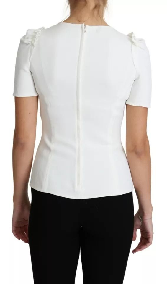 Viscose Stretch Short Sleeves Blouse Women's Top (Pre-Owned) - Dolce & Gabbana - Modalova