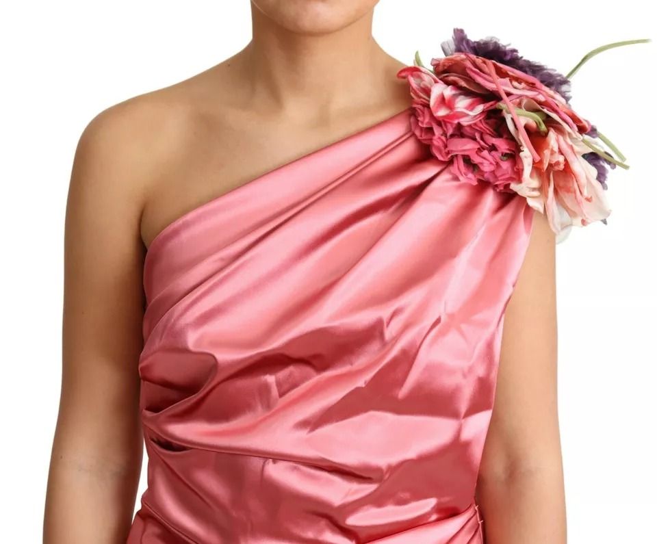 Draped Midi Flower Applique Women's Dress (Pre-Owned) - Dolce & Gabbana - Modalova