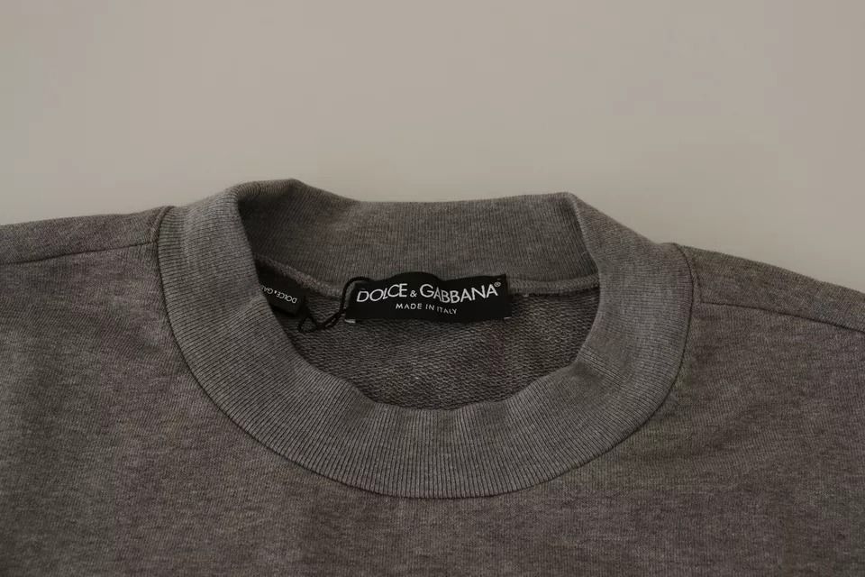 Crown King Cotton Pullover Men's Sweater - Dolce & Gabbana - Modalova