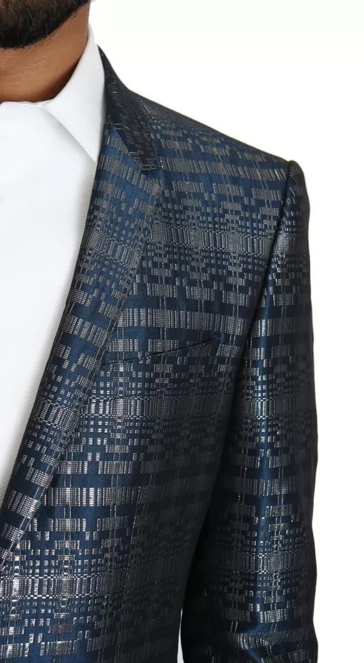 Silver Shiny 2 Piece Slim GOLD Men's Suit - Dolce & Gabbana - Modalova