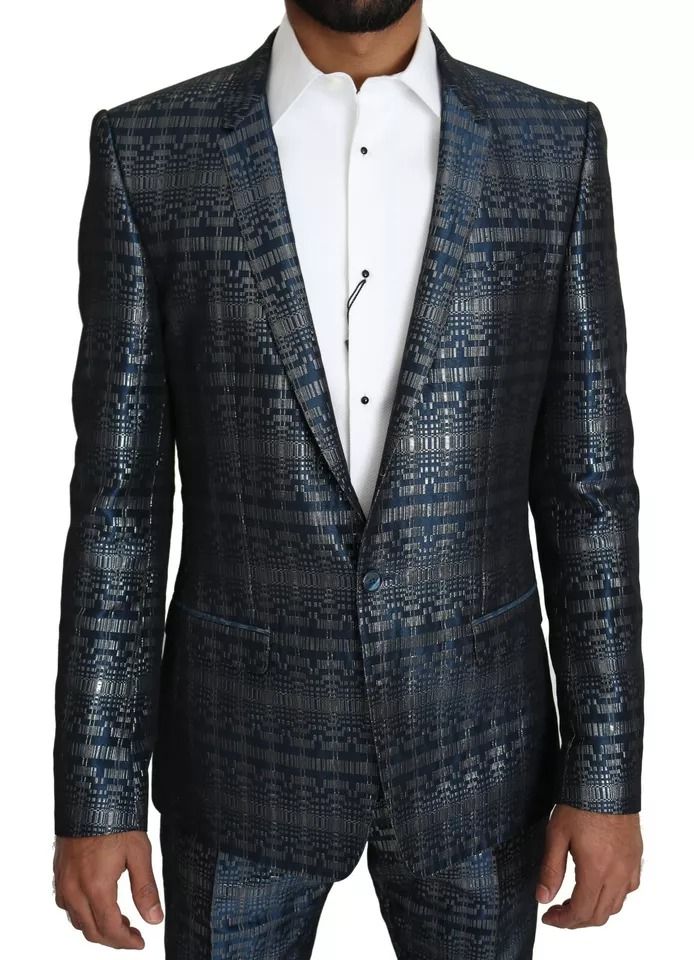 Silver Shiny 2 Piece Slim GOLD Men's Suit - Dolce & Gabbana - Modalova
