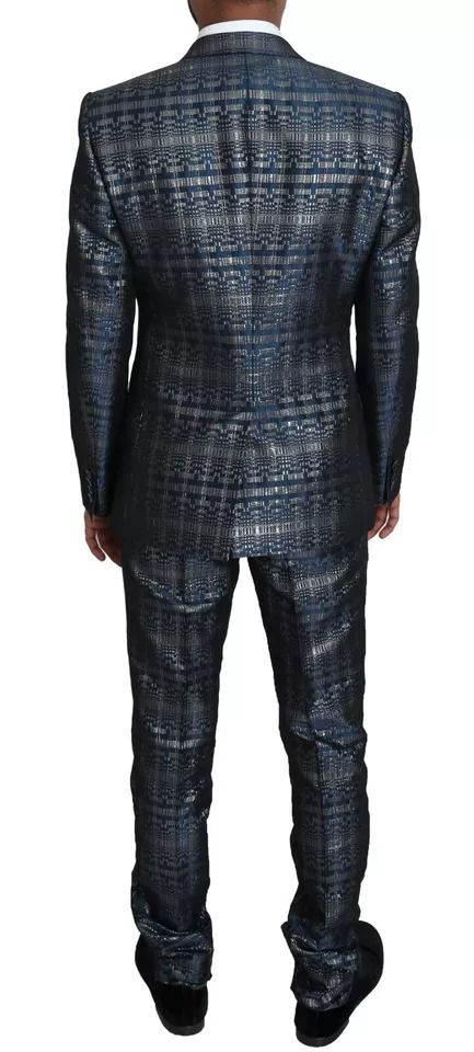 Silver Shiny 2 Piece Slim GOLD Men's Suit - Dolce & Gabbana - Modalova