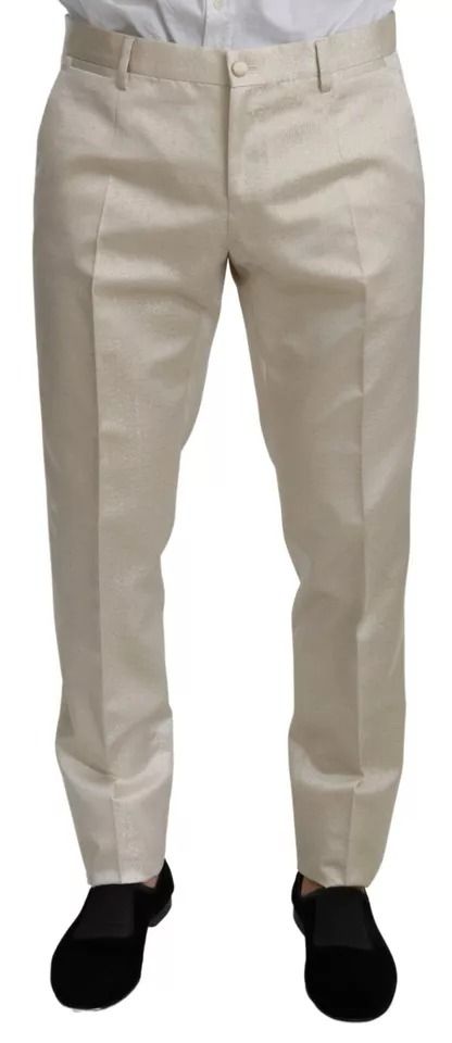 Wool Crème 3 Piece SICILIA Shawl Men's Suit - Dolce & Gabbana - Modalova