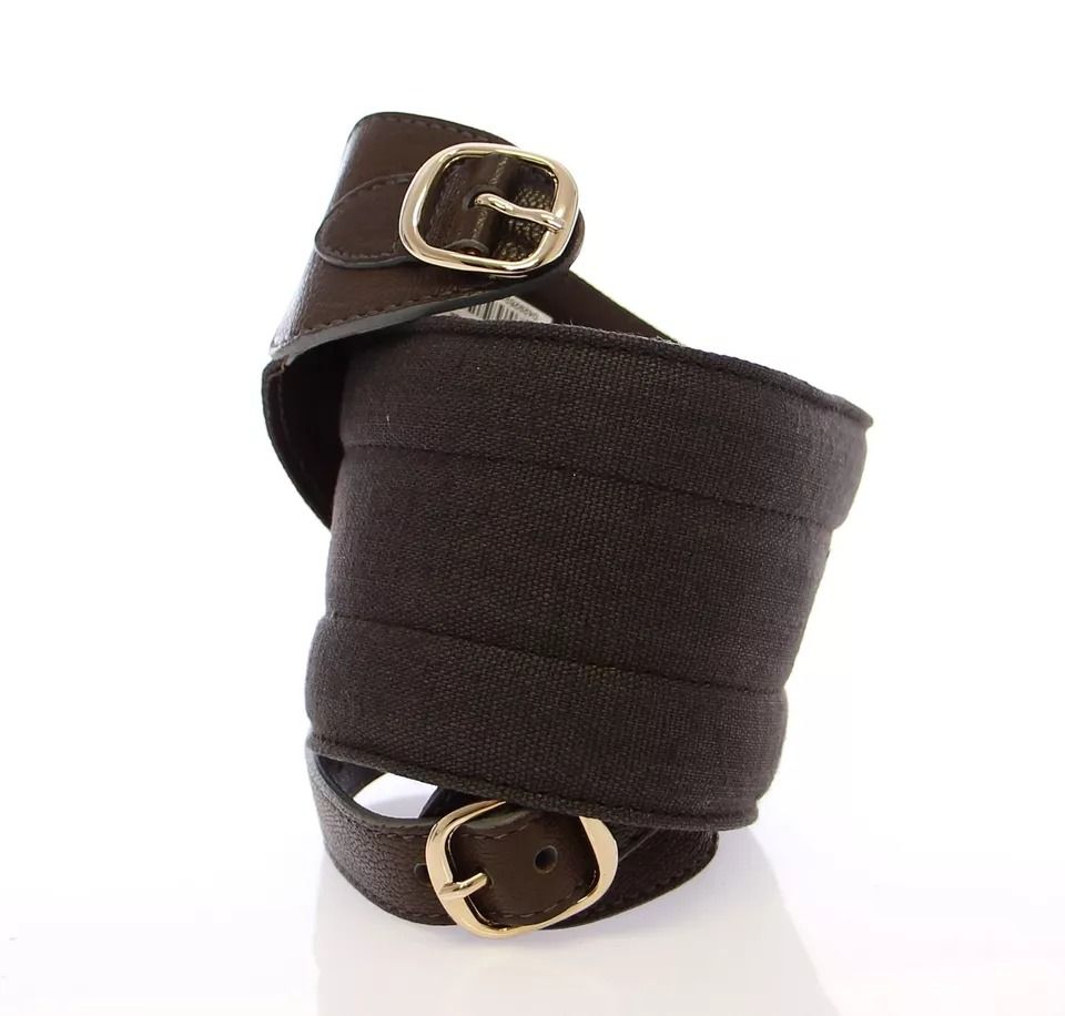 D&G Leather Linnen Logo Women's Belt - Dolce & Gabbana - Modalova