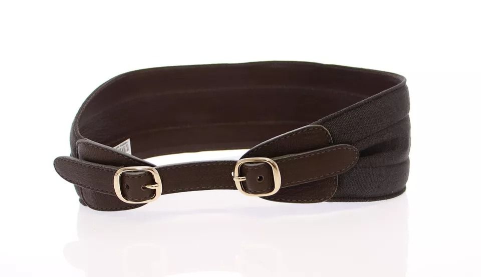 D&G Leather Linnen Logo Women's Belt - Dolce & Gabbana - Modalova
