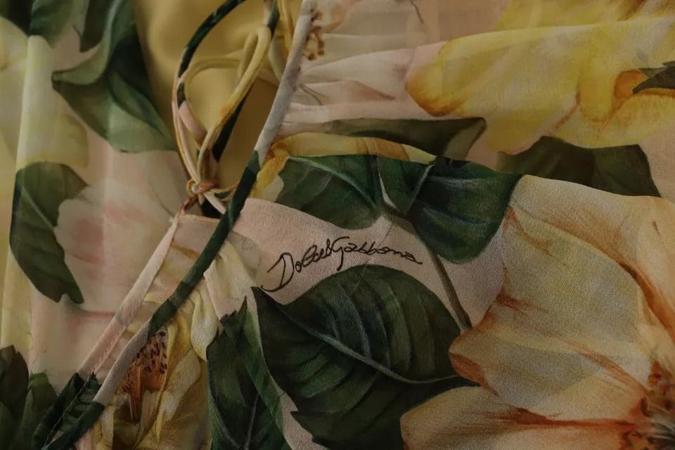 Silk Floral Print Long Maxi Women's Dress (Pre-Owned) - Dolce & Gabbana - Modalova