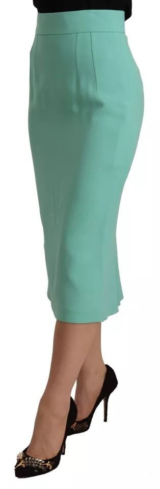 Mint Viscose Pencil Cut Midi Women's Skirt (Pre-Owned) - Dolce & Gabbana - Modalova