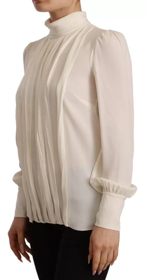 Silk Long Sleeve Turtle Neck Women's Top (Pre-Owned) - Dolce & Gabbana - Modalova