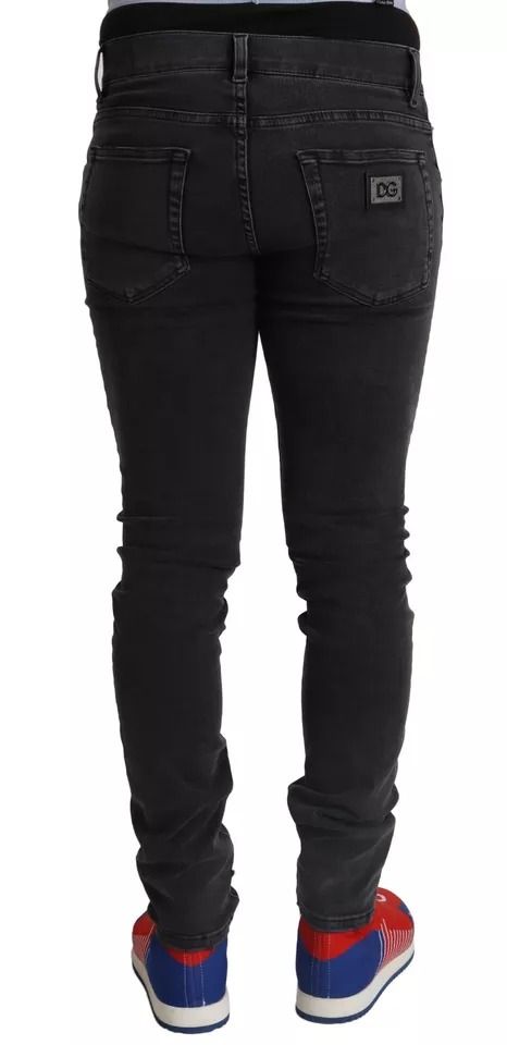 Running Denim Stretch Logo Skinny Men's Jeans (Pre-Owned) - Dolce & Gabbana - Modalova