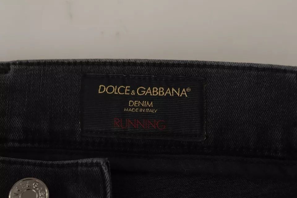 Running Denim Stretch Logo Skinny Men's Jeans (Pre-Owned) - Dolce & Gabbana - Modalova