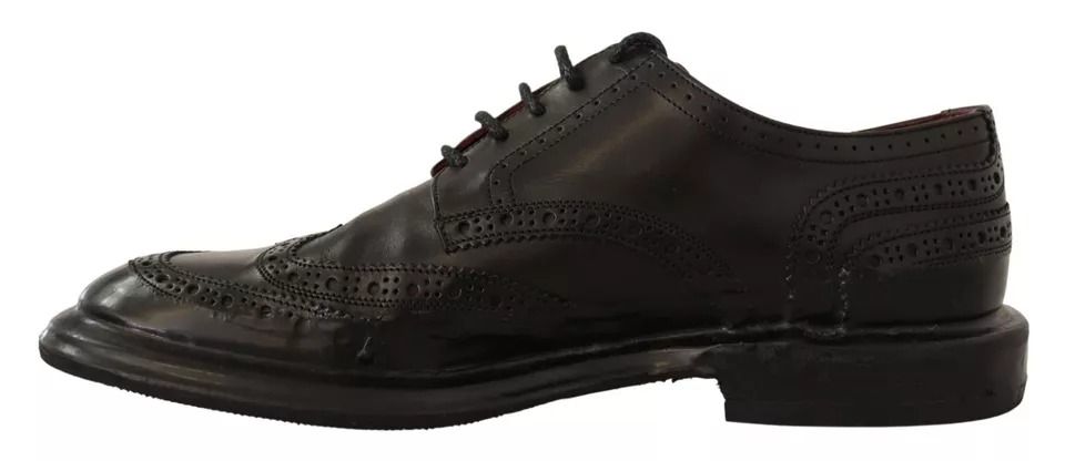 Perforated Leather Lace Up Derby Men's Shoes (Pre-Owned) - Dolce & Gabbana - Modalova