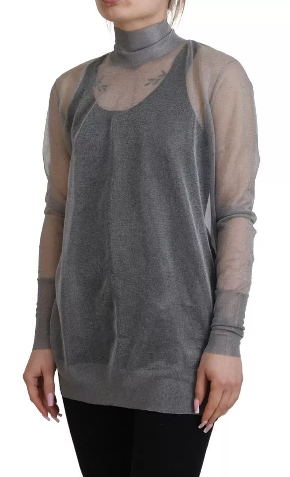 See Through Turtleneck Pullover Women's Sweater (Pre-Owned) - Dolce & Gabbana - Modalova