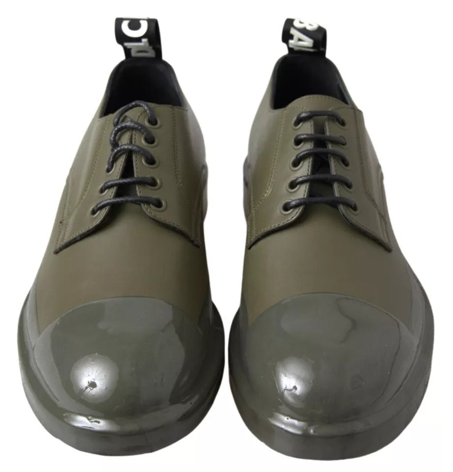Leather Rubber Sole Dress Men's Shoes - Dolce & Gabbana - Modalova