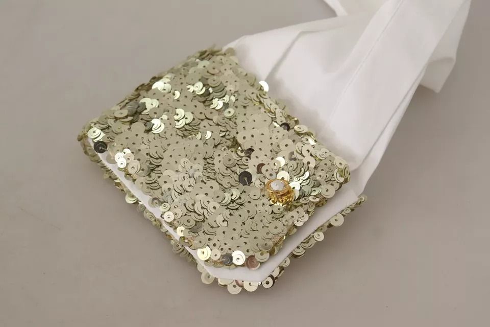 Cotton Collared Long Sleeves Sequin Top Women's Shirt (Pre-Owned) - Dolce & Gabbana - Modalova