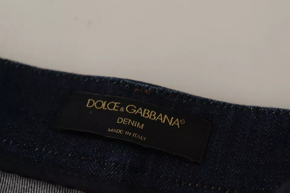 Dark Embellished Denim Hot Pants Women's Shorts (Pre-Owned) - Dolce & Gabbana - Modalova