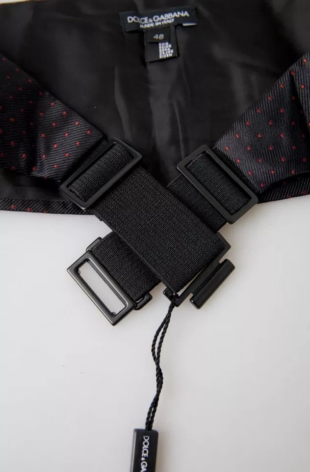 Silk Dotted Waist Tuxedo Belt Men's Cummerbund - Dolce & Gabbana - Modalova
