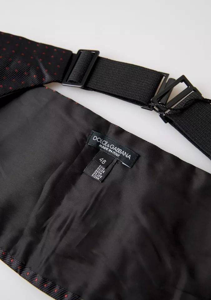 Silk Dotted Waist Tuxedo Belt Men's Cummerbund - Dolce & Gabbana - Modalova