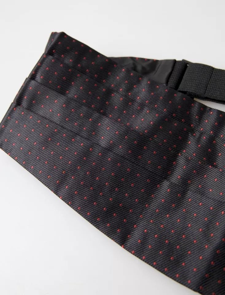 Silk Dotted Waist Tuxedo Belt Men's Cummerbund - Dolce & Gabbana - Modalova
