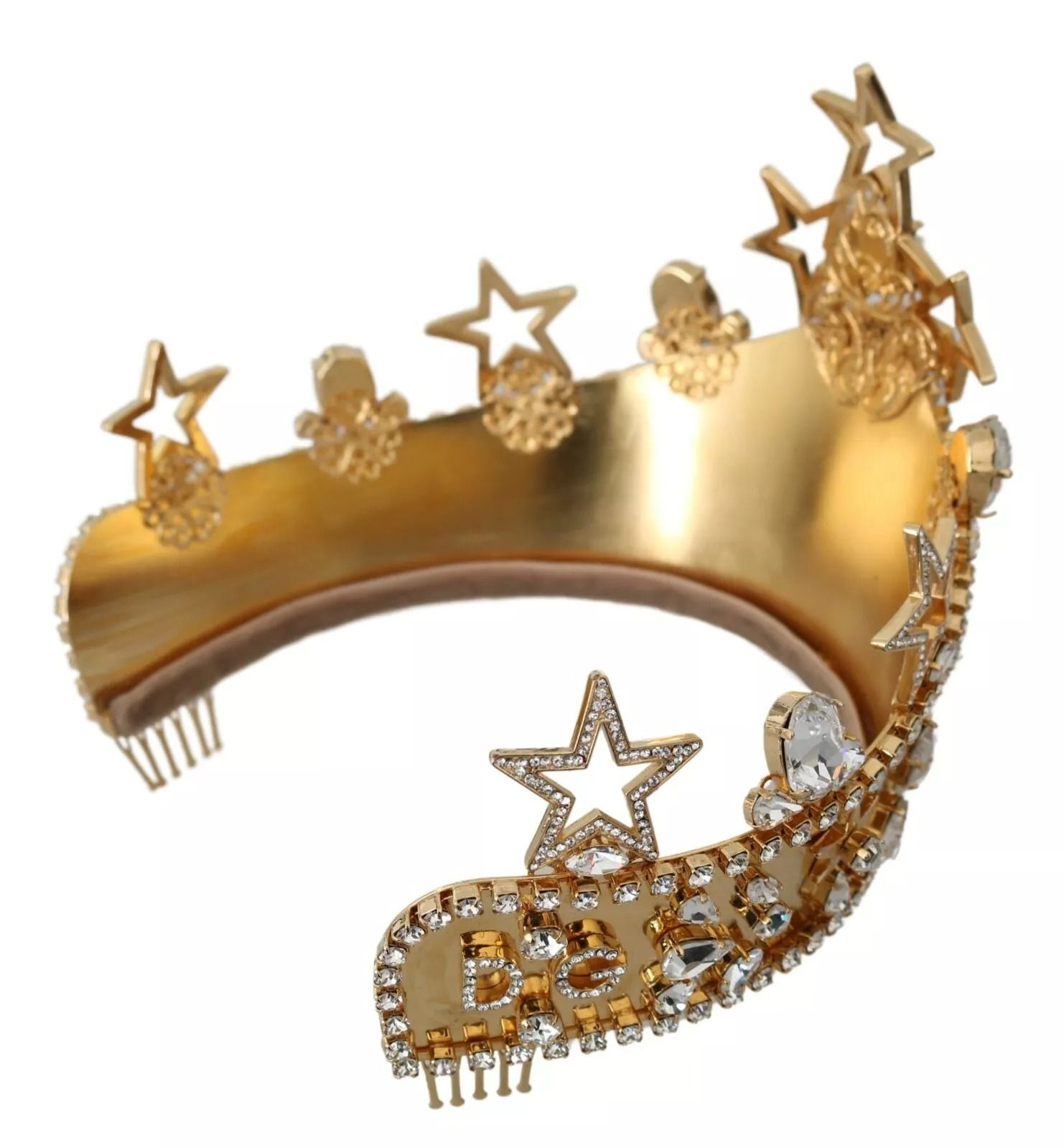 Crystal Star STRASS Crown Logo Tiara Women's Diadem (Pre-Owned) - Dolce & Gabbana - Modalova