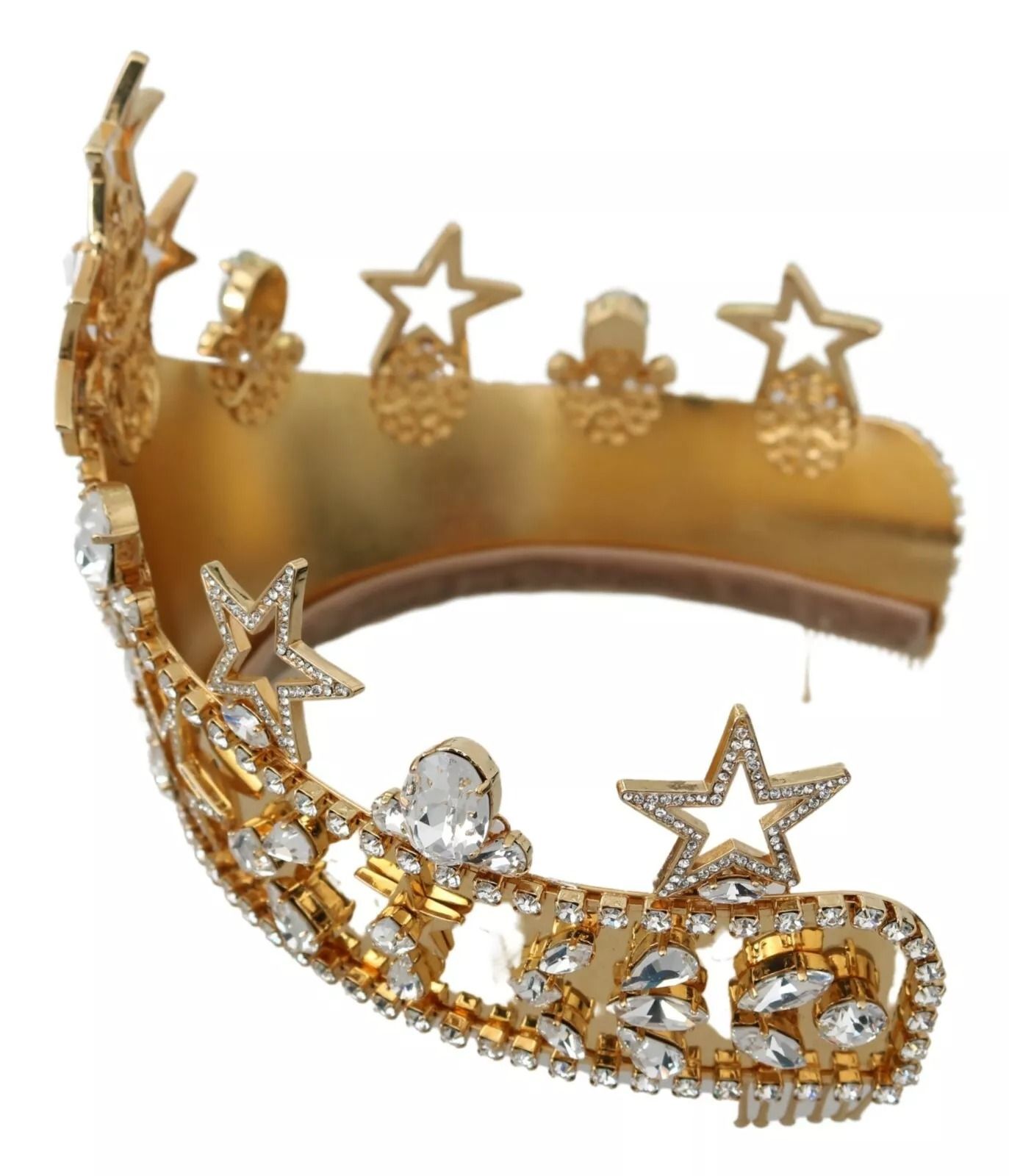 Crystal Star STRASS Crown Logo Tiara Women's Diadem (Pre-Owned) - Dolce & Gabbana - Modalova