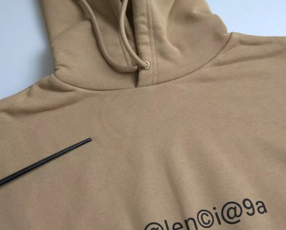 Cotton Symbolic Molleton Bouclette Hooded Men's Sweater (Pre-Owned) - Balenciaga - Modalova