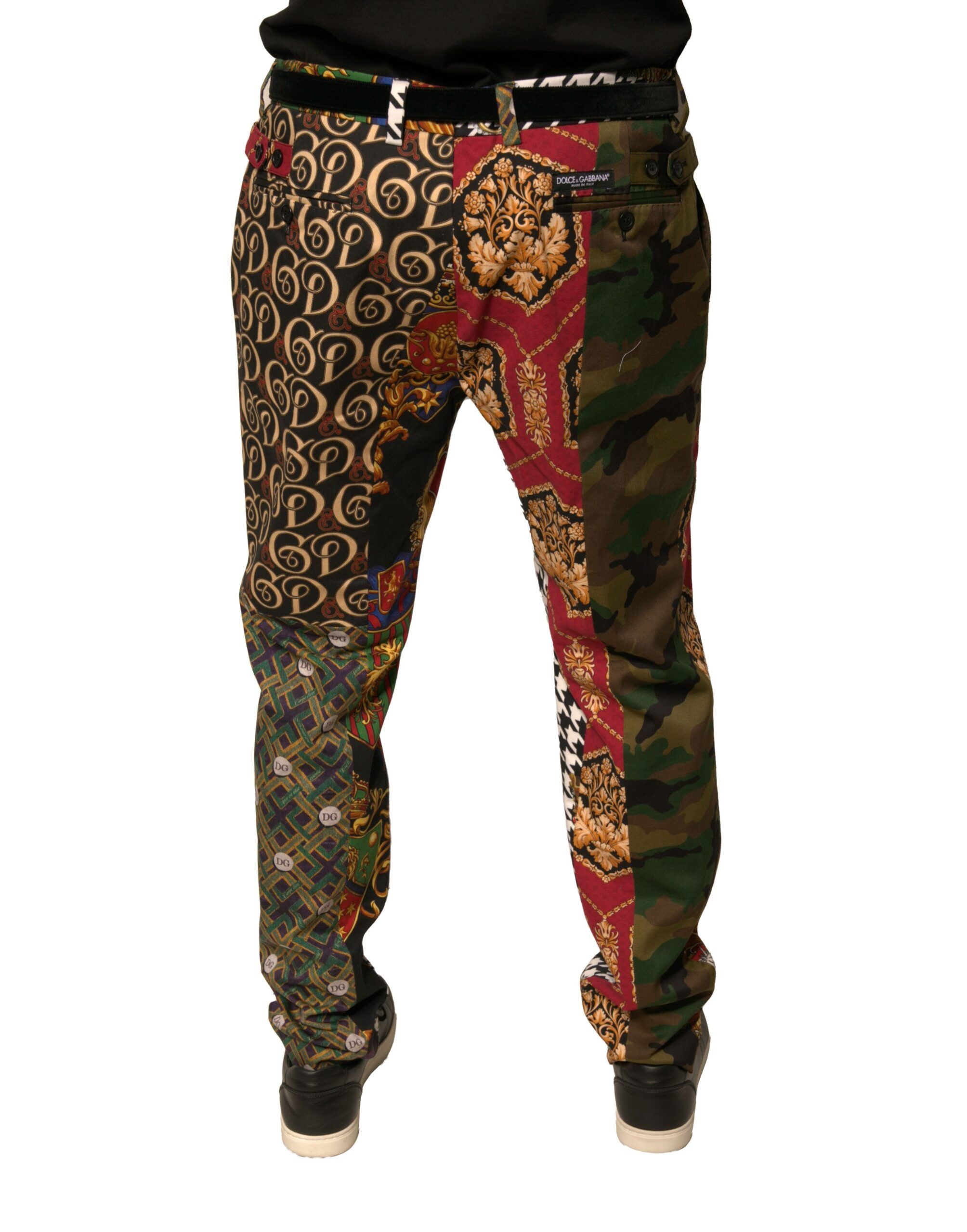 Patchwork Men Dress Men's Pants - Dolce & Gabbana - Modalova