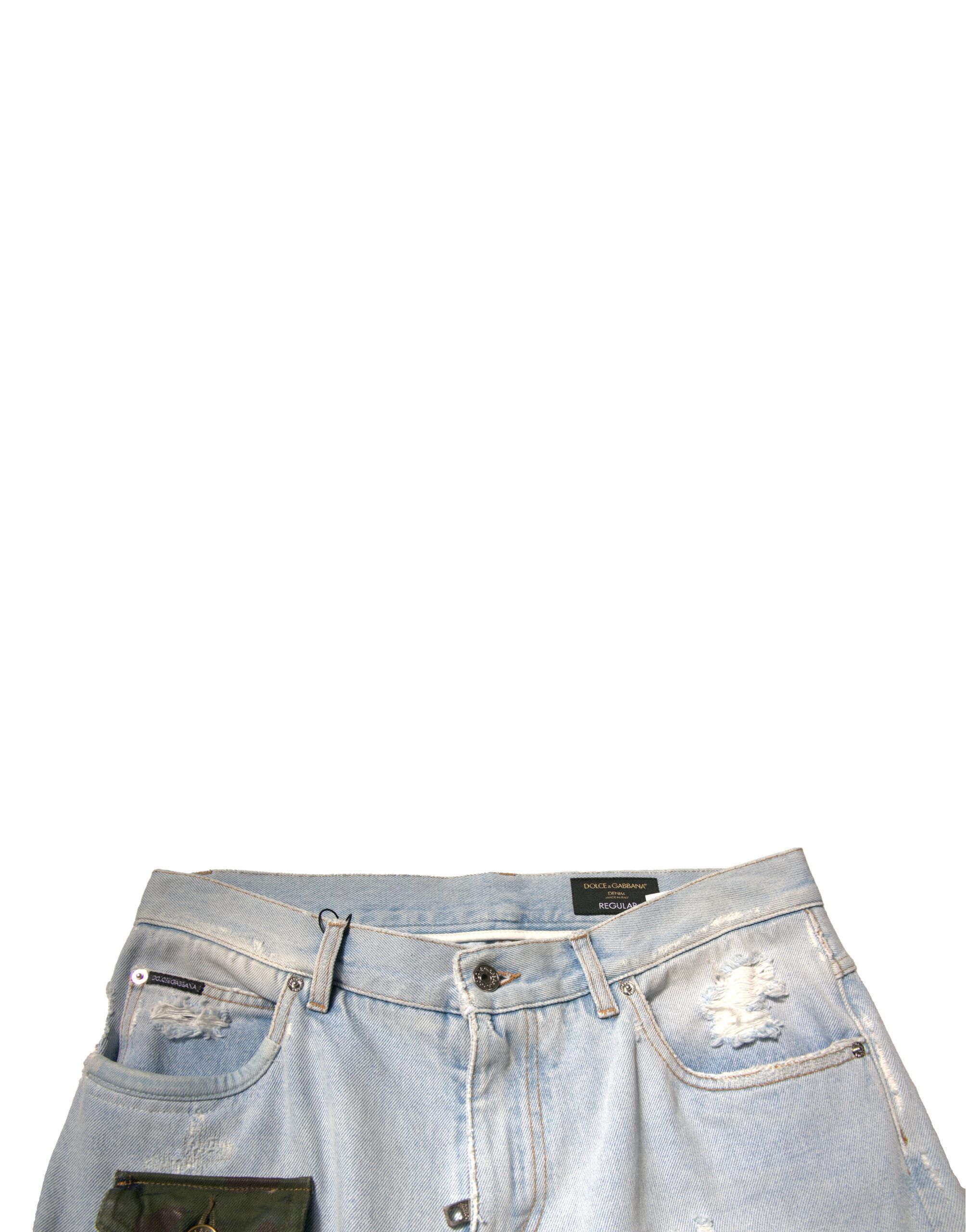 Cotton Cargo Straight Denim Men's Jeans - Dolce & Gabbana - Modalova
