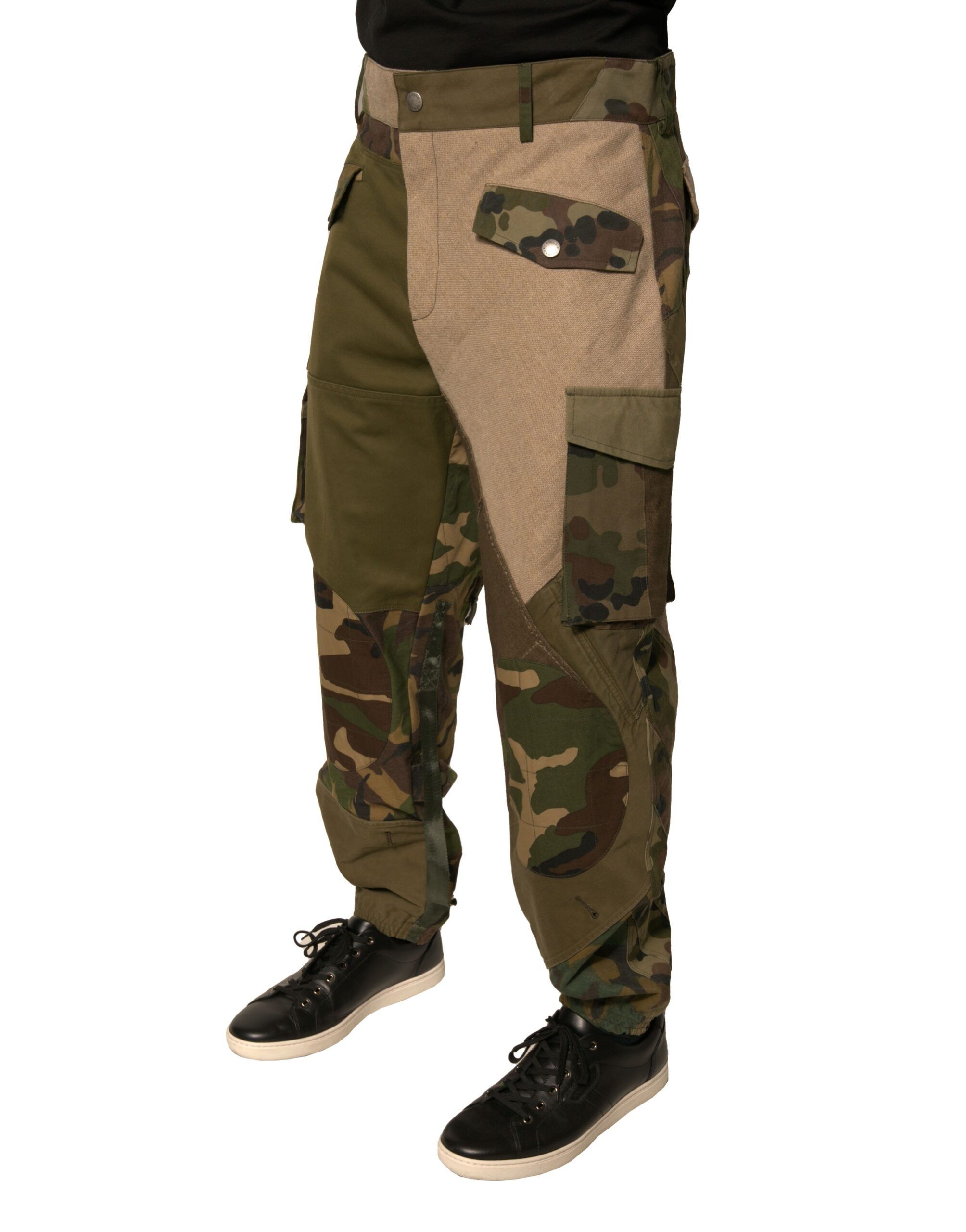 Patchwork Flight Cargo Men's Pants (Pre-Owned) - Dolce & Gabbana - Modalova
