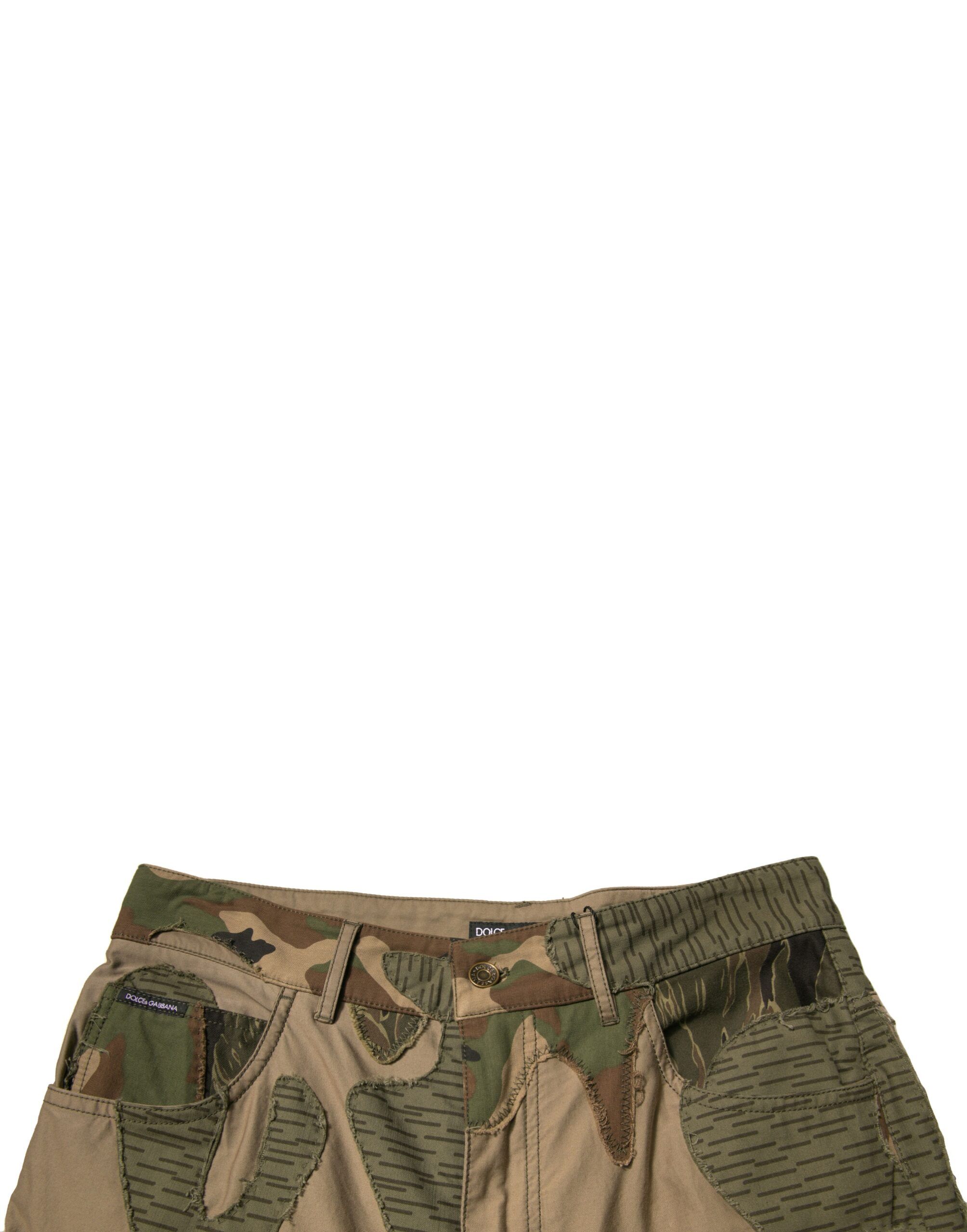 Camouflage Cotton Men's Pants - Dolce & Gabbana - Modalova