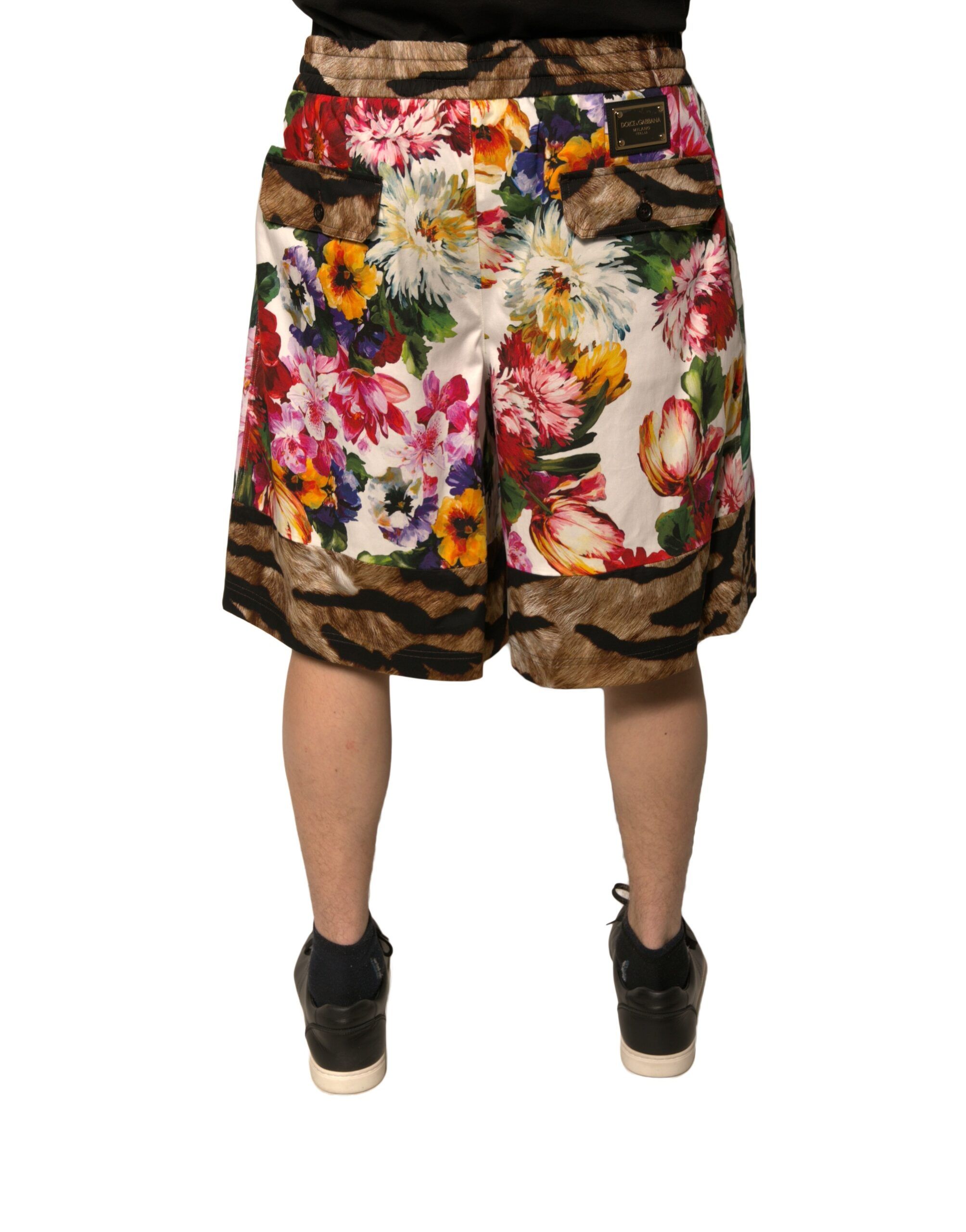 Floral Cotton Men Bermuda Men's Shorts (Pre-Owned) - Dolce & Gabbana - Modalova