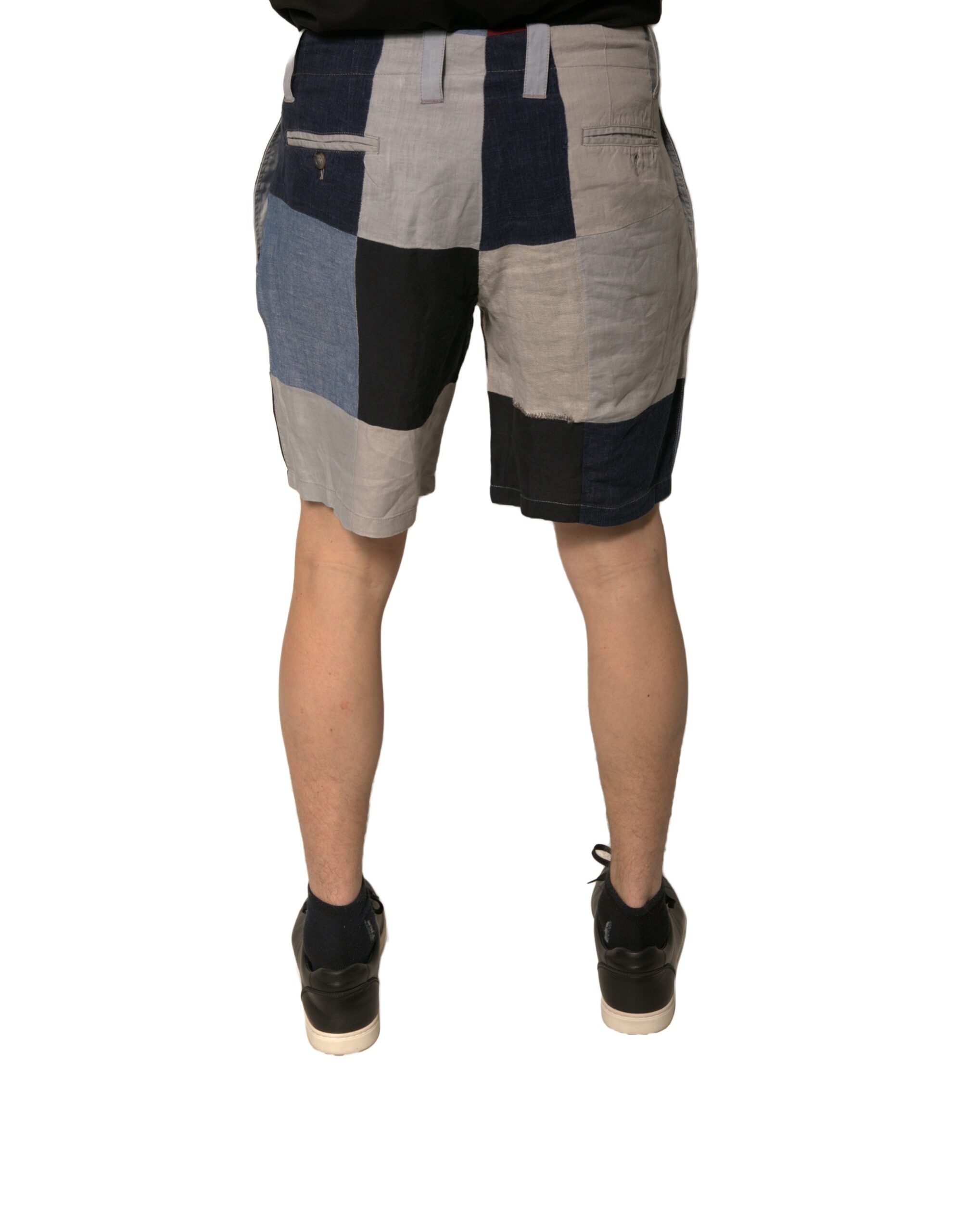 Patchwork Linen Men Chino Men's Shorts (Pre-Owned) - Dolce & Gabbana - Modalova
