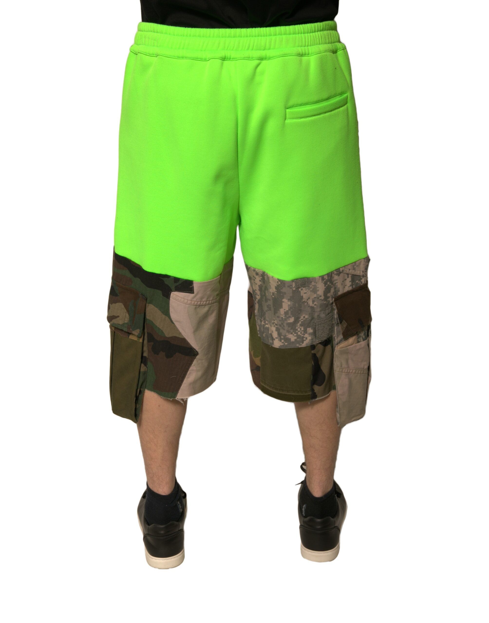 Patchwork Cargo Bermuda Men's Shorts (Pre-Owned) - Dolce & Gabbana - Modalova