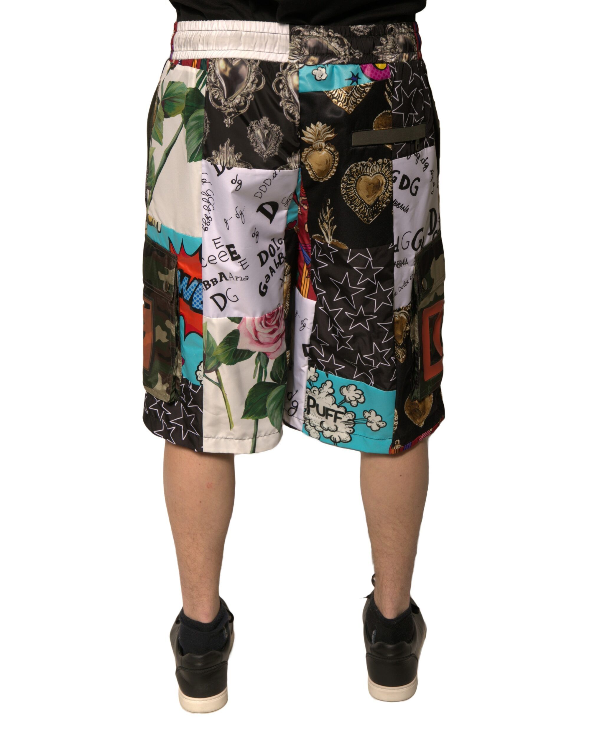 Patchwork Cargo Bermuda Men's Shorts - Dolce & Gabbana - Modalova