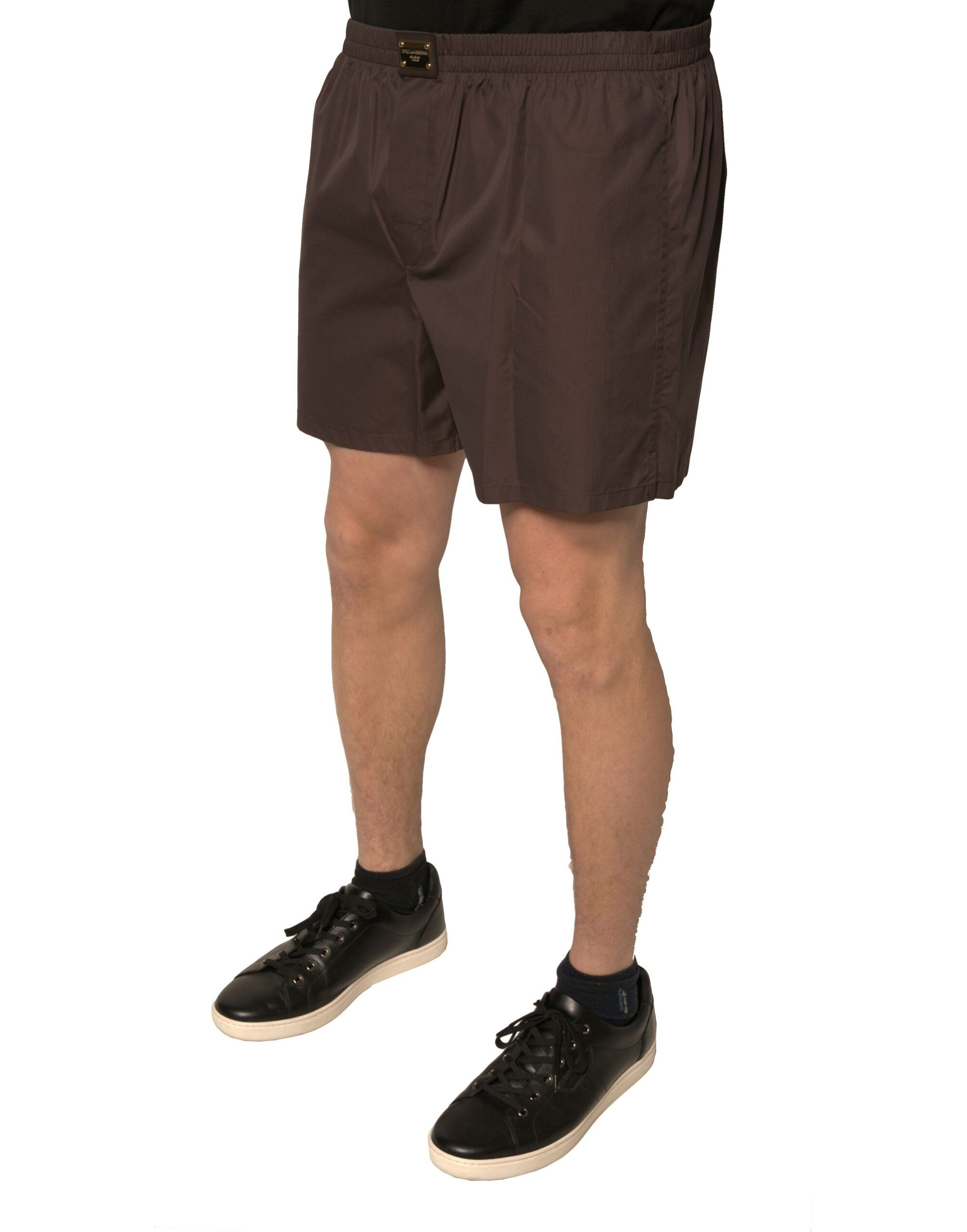 Cotton Blend Men Mid Waist Men's Shorts - Dolce & Gabbana - Modalova