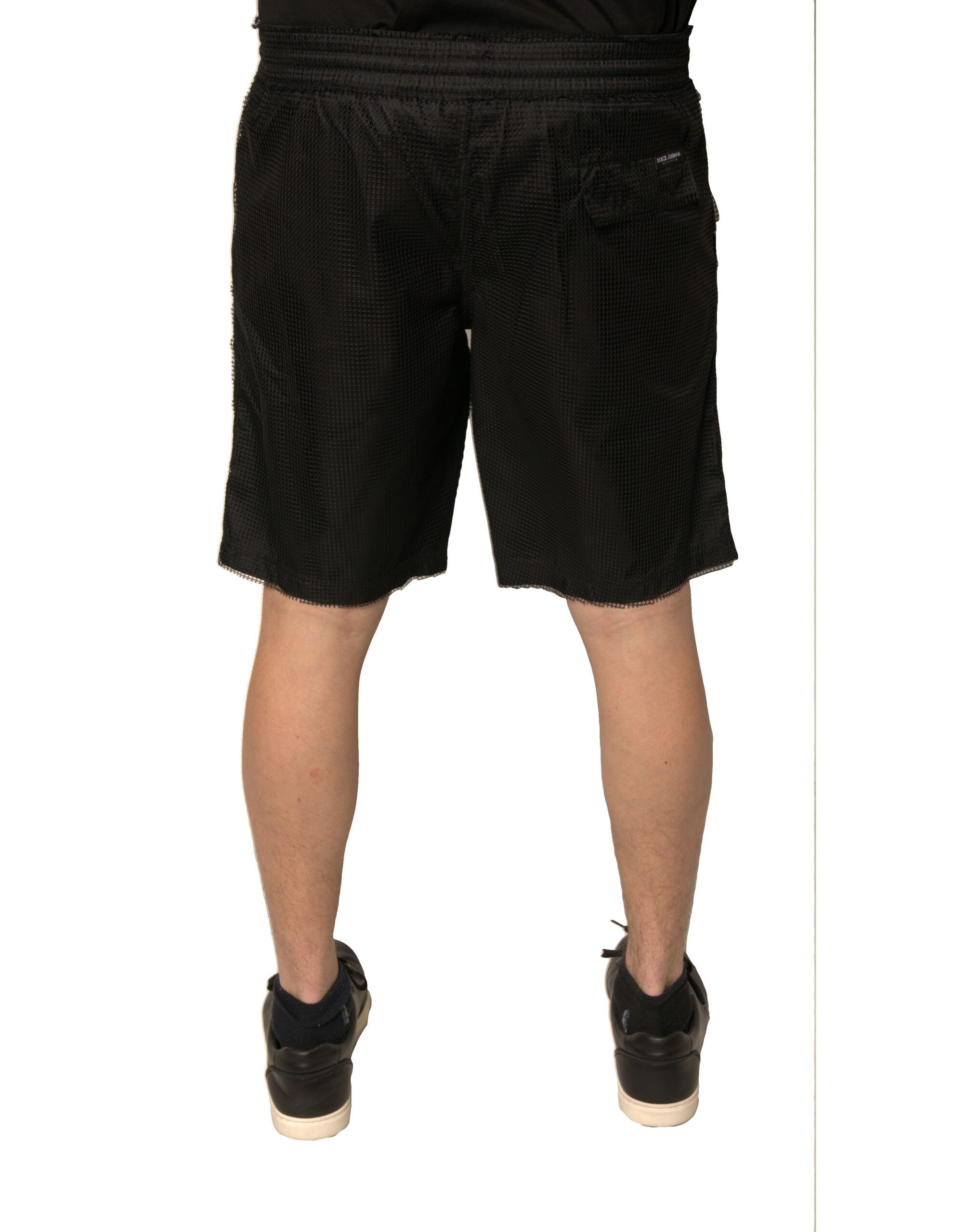 Polyester Jersey Mid Waist Men's Shorts - Dolce & Gabbana - Modalova