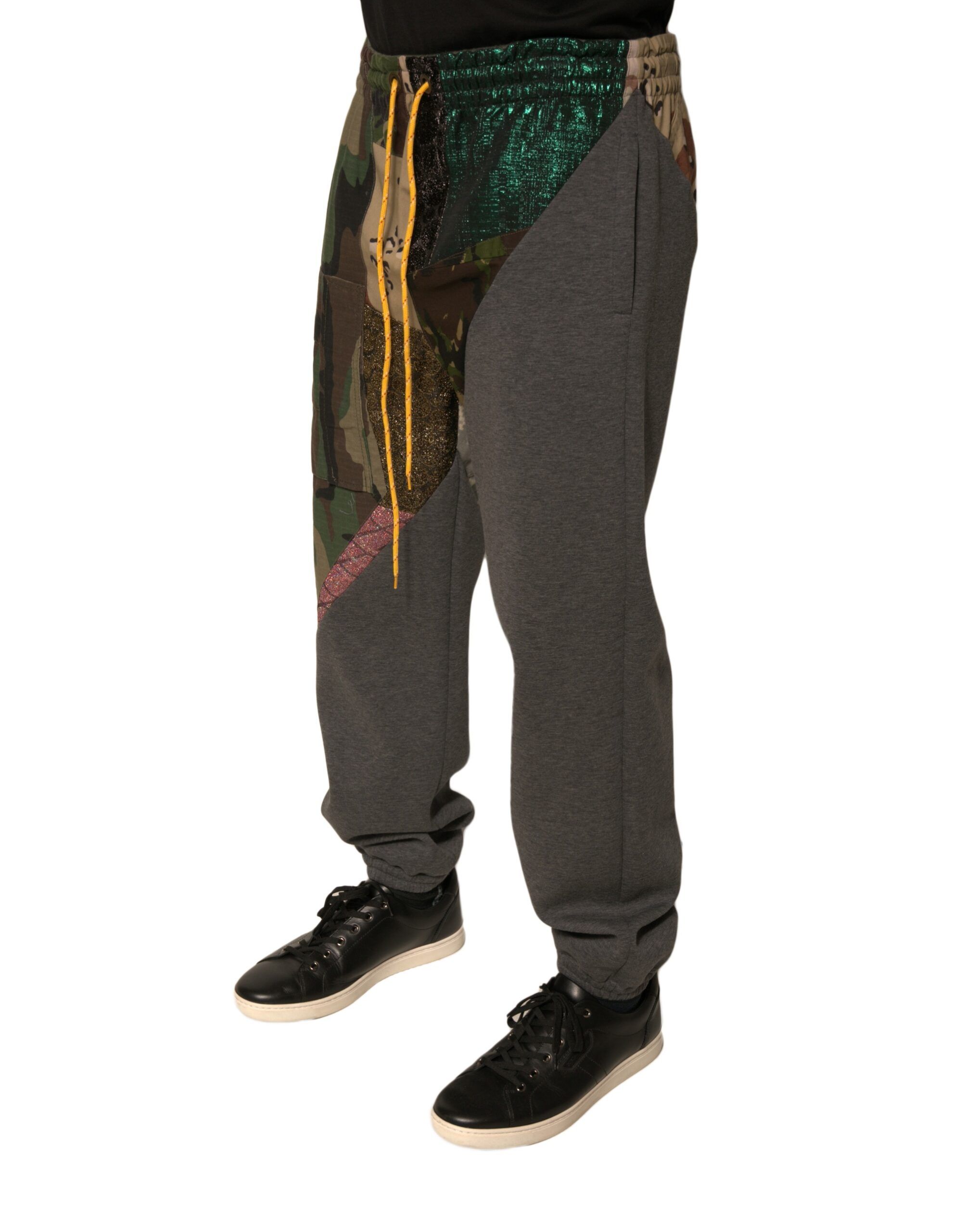 Patchwork Cotton Jogger SweatMen's Men's Pants - Dolce & Gabbana - Modalova