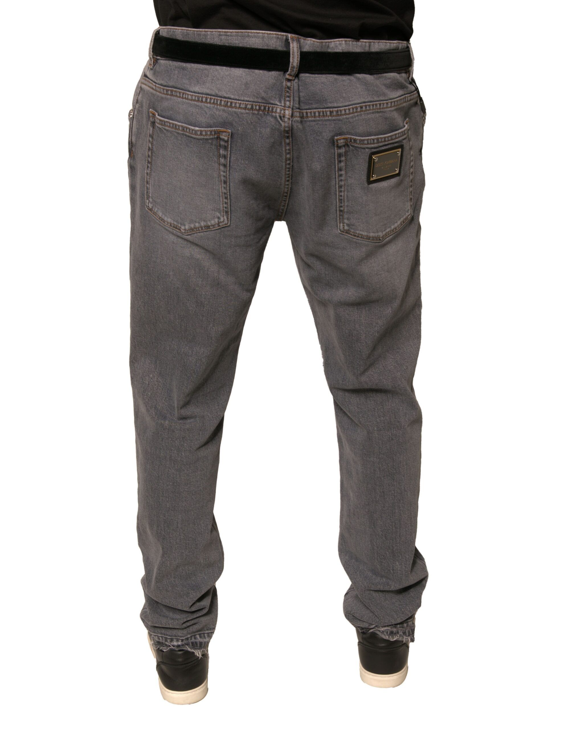 Logo Cotton Stretch Skinny Denim Men's Jeans (Pre-Owned) - Dolce & Gabbana - Modalova
