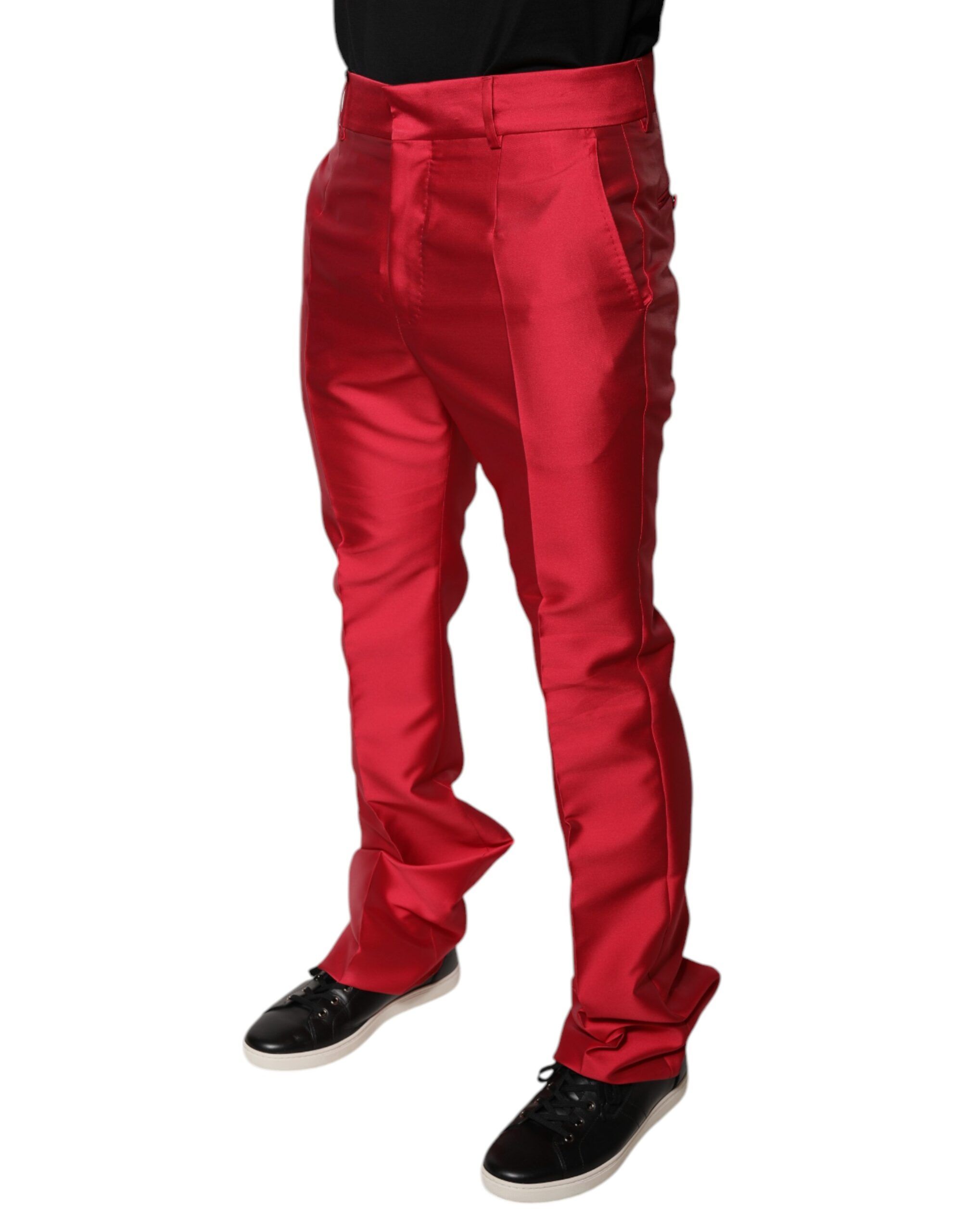Silk Slim Fit Mid Waist Dress Formal Men's Pants (Pre-Owned) - Dolce & Gabbana - Modalova