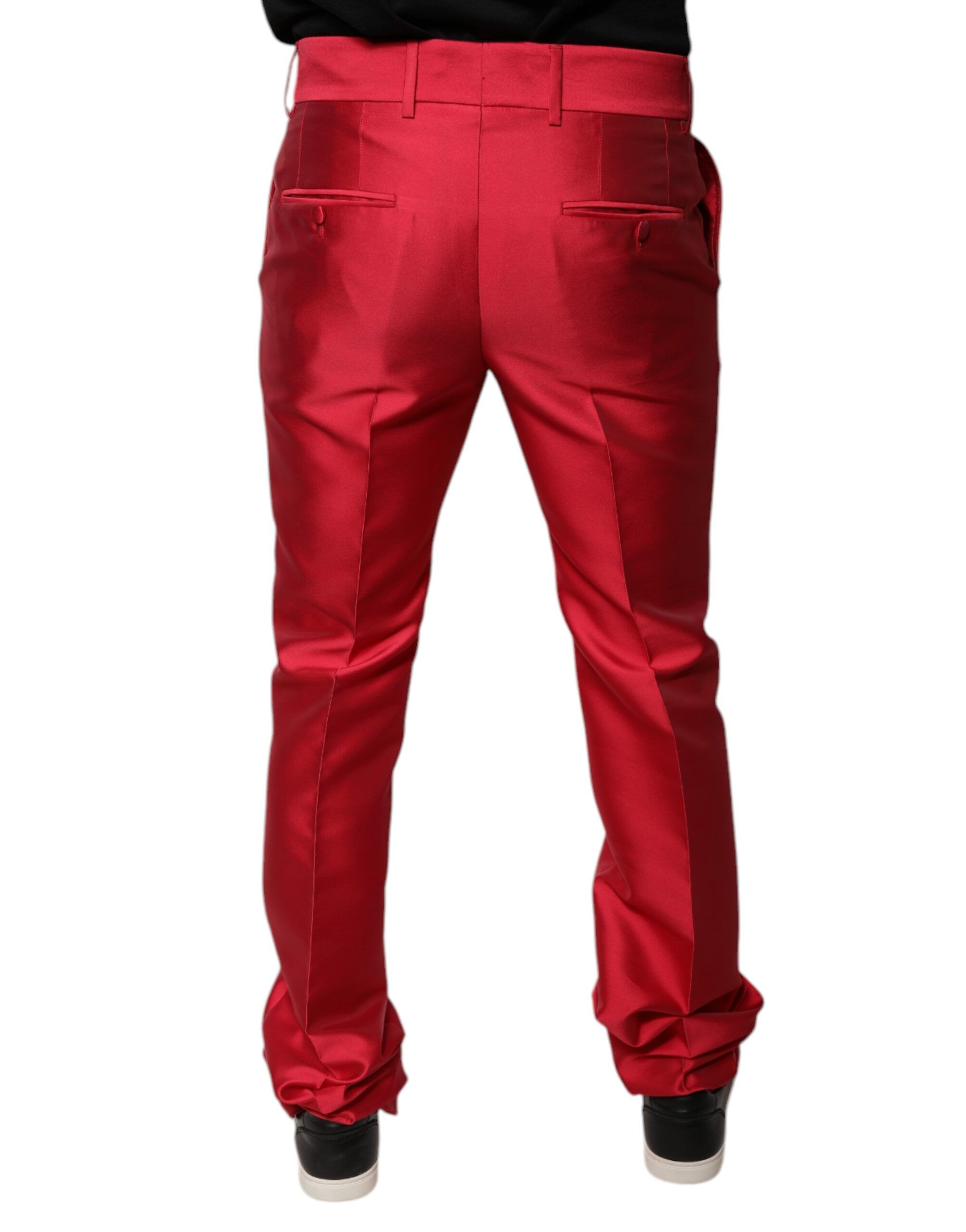 Silk Slim Fit Mid Waist Dress Formal Men's Pants (Pre-Owned) - Dolce & Gabbana - Modalova