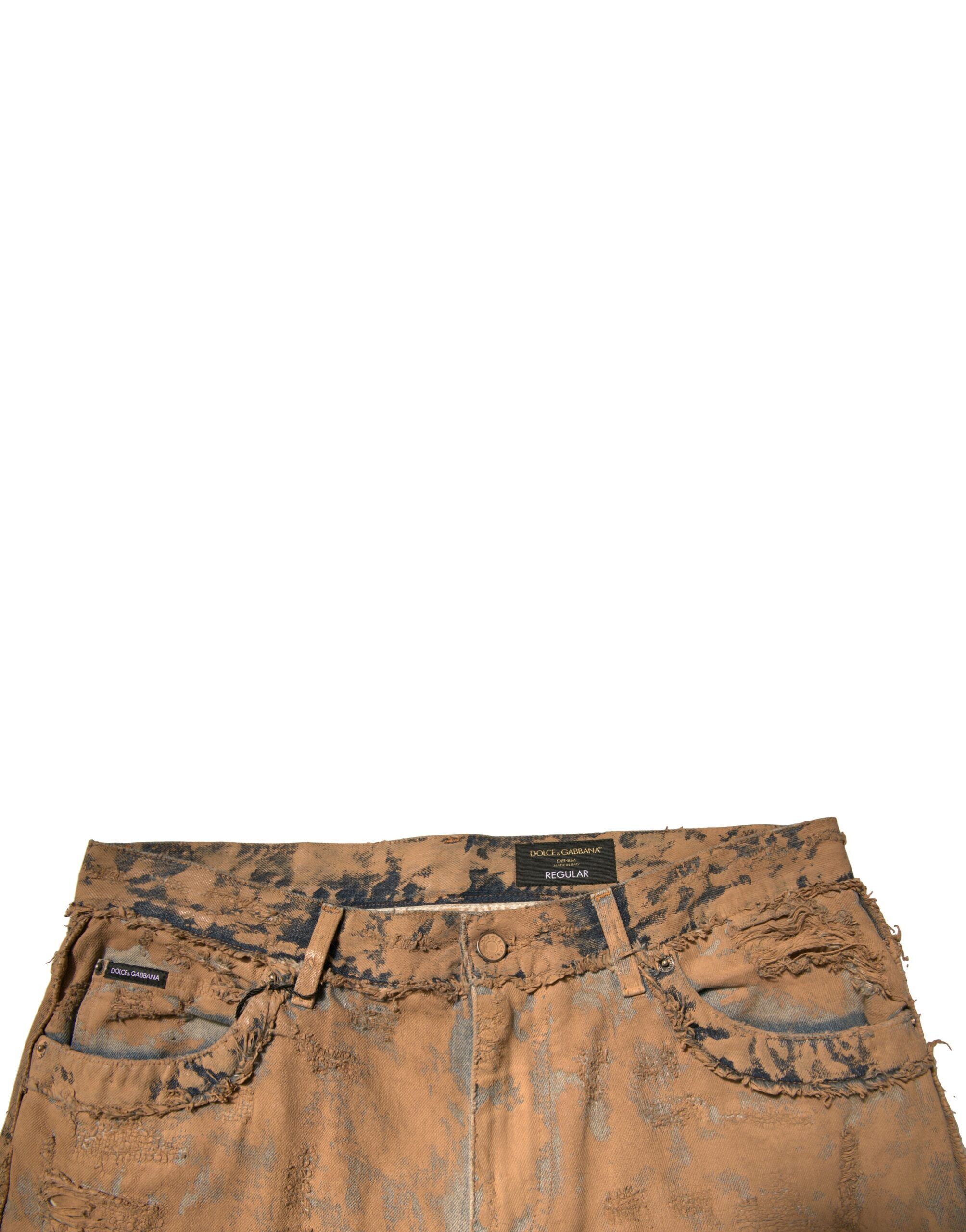 Tattered Cotton Skinny Denim Men's Jeans - Dolce & Gabbana - Modalova