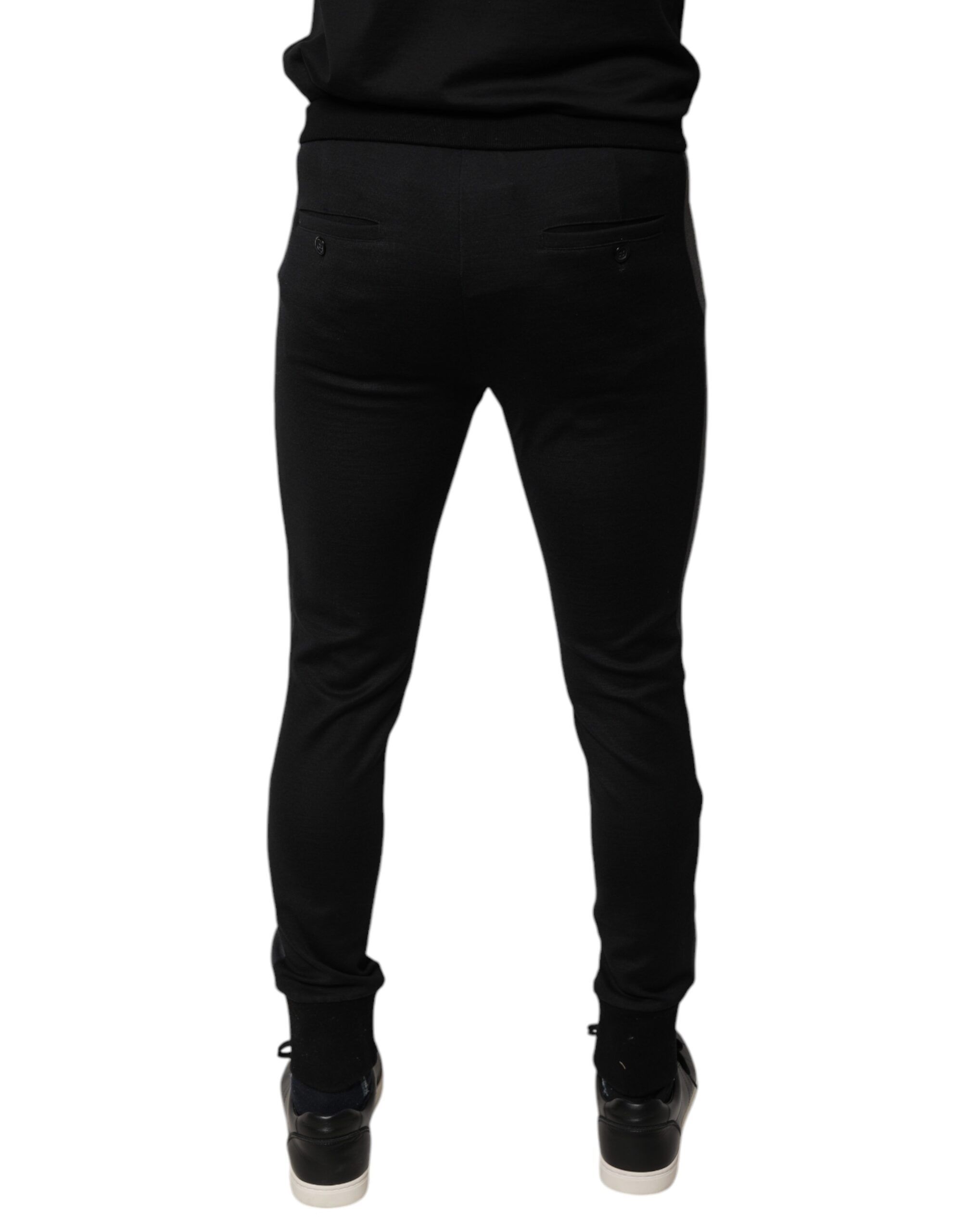 Horseshoe Embellished Wool Slim Fit Men's Pants - Dolce & Gabbana - Modalova