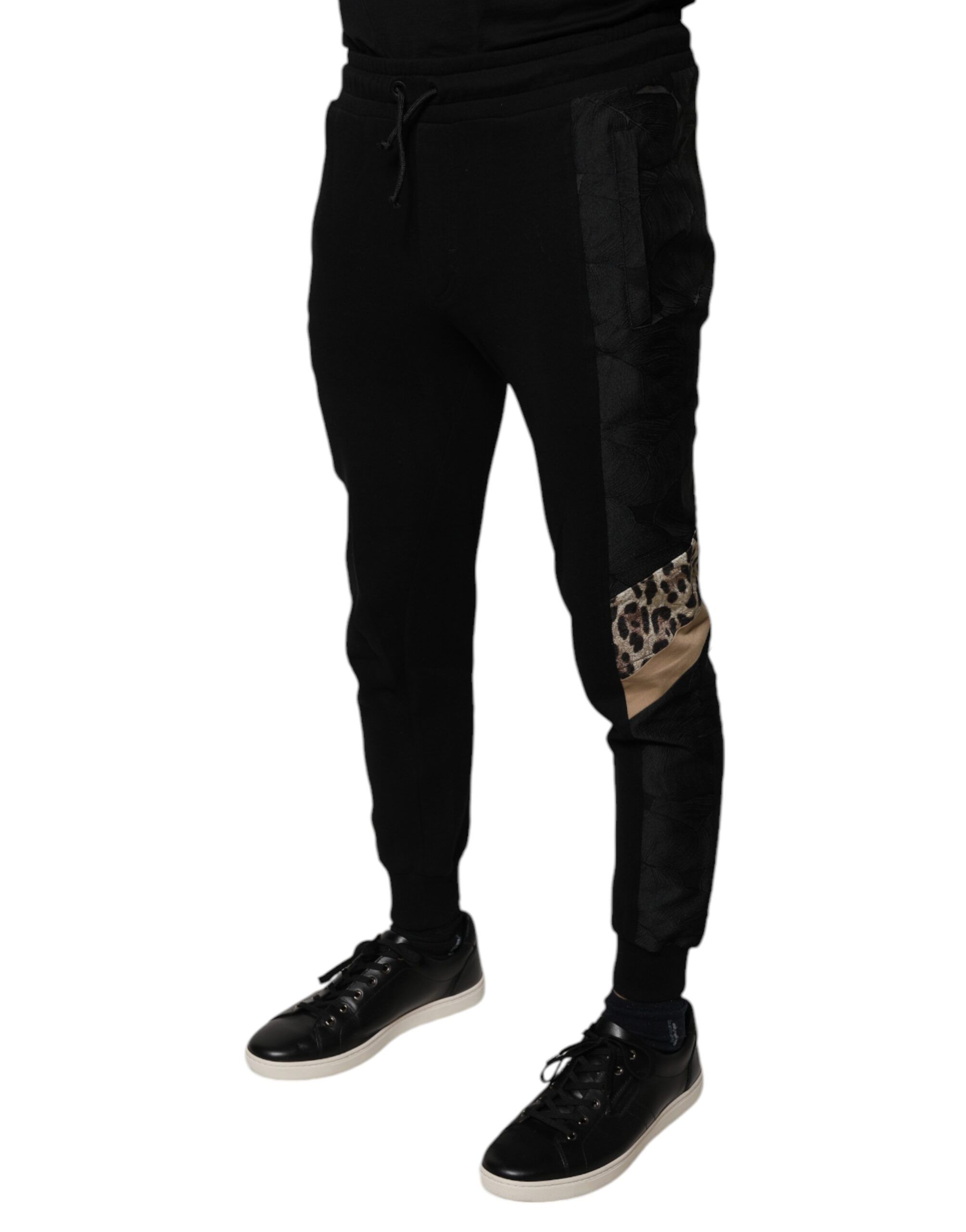 Leopard Slim Fit Jogger Men's Pants - Dolce & Gabbana - Modalova