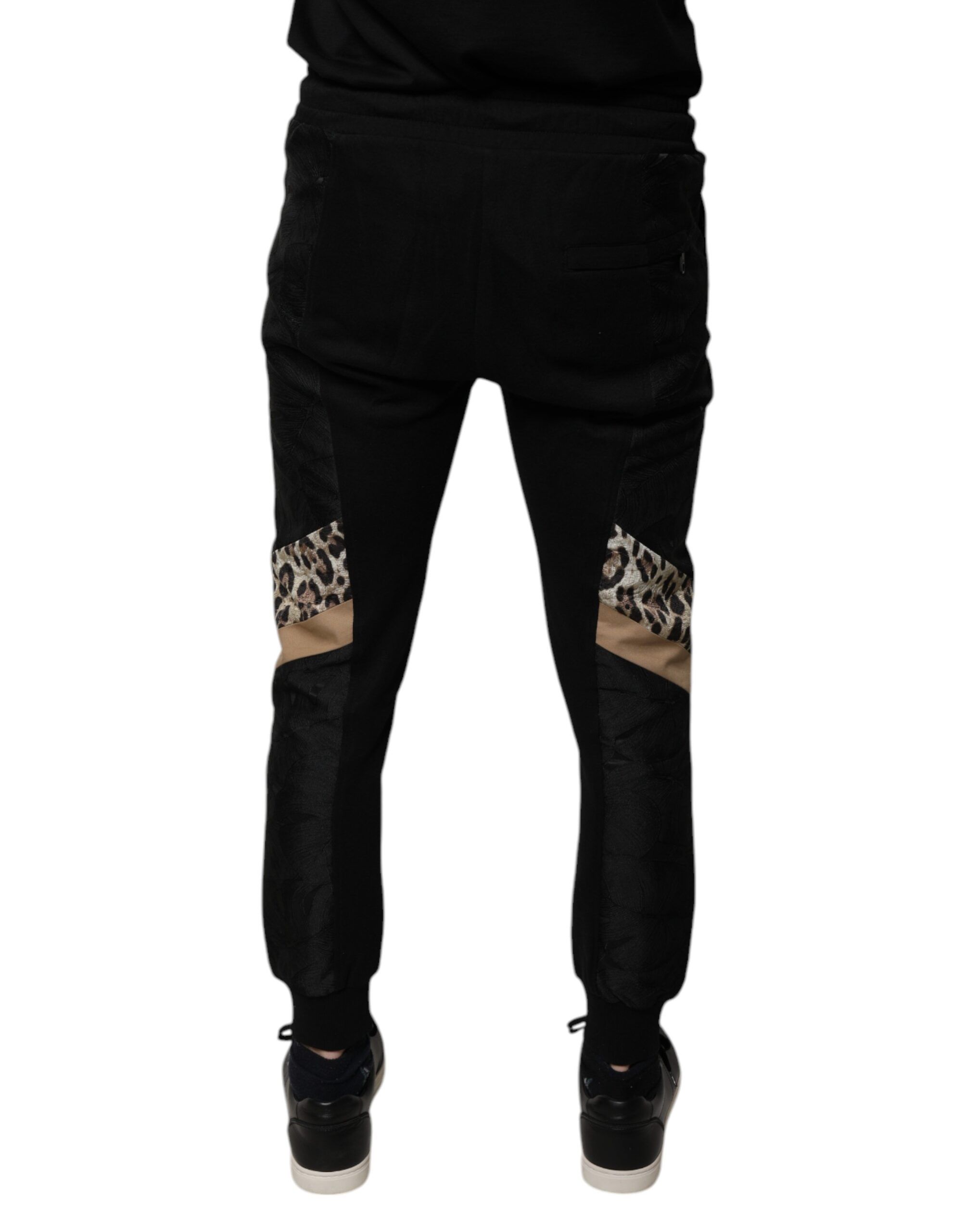 Leopard Slim Fit Jogger Men's Pants - Dolce & Gabbana - Modalova