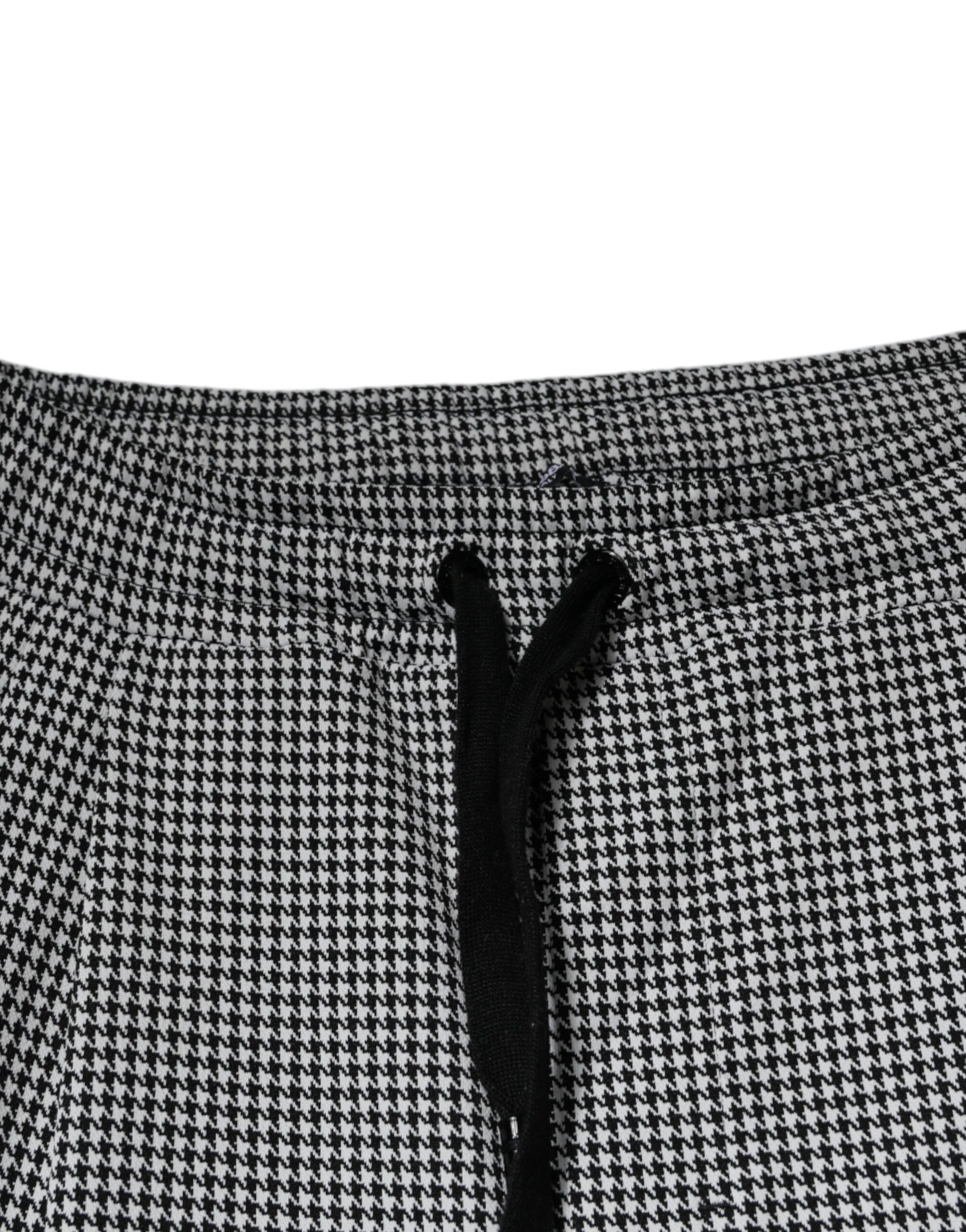 Black White Houndstooth Skinny Dress Men's Pants - Dolce & Gabbana - Modalova