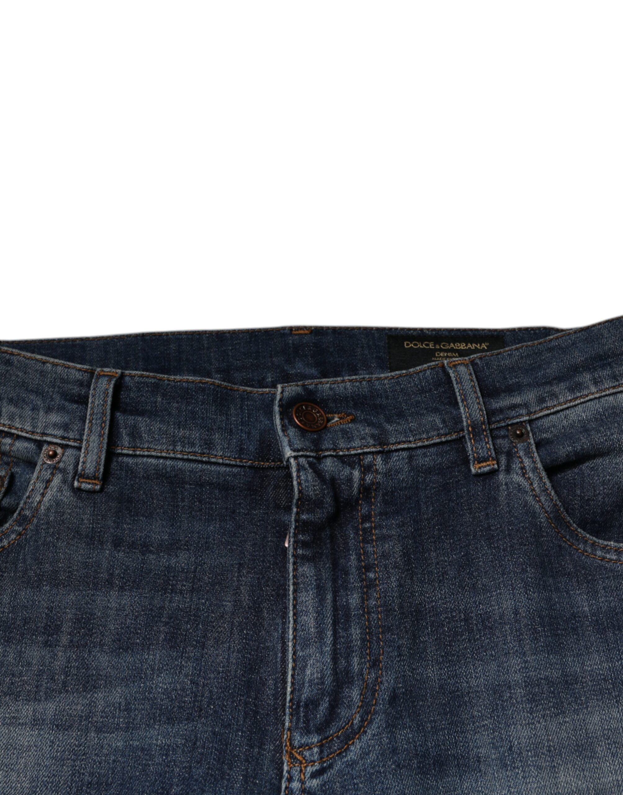 DG Crown Logo Cotton Skinny Denim Men's Jeans (Pre-Owned) - Dolce & Gabbana - Modalova