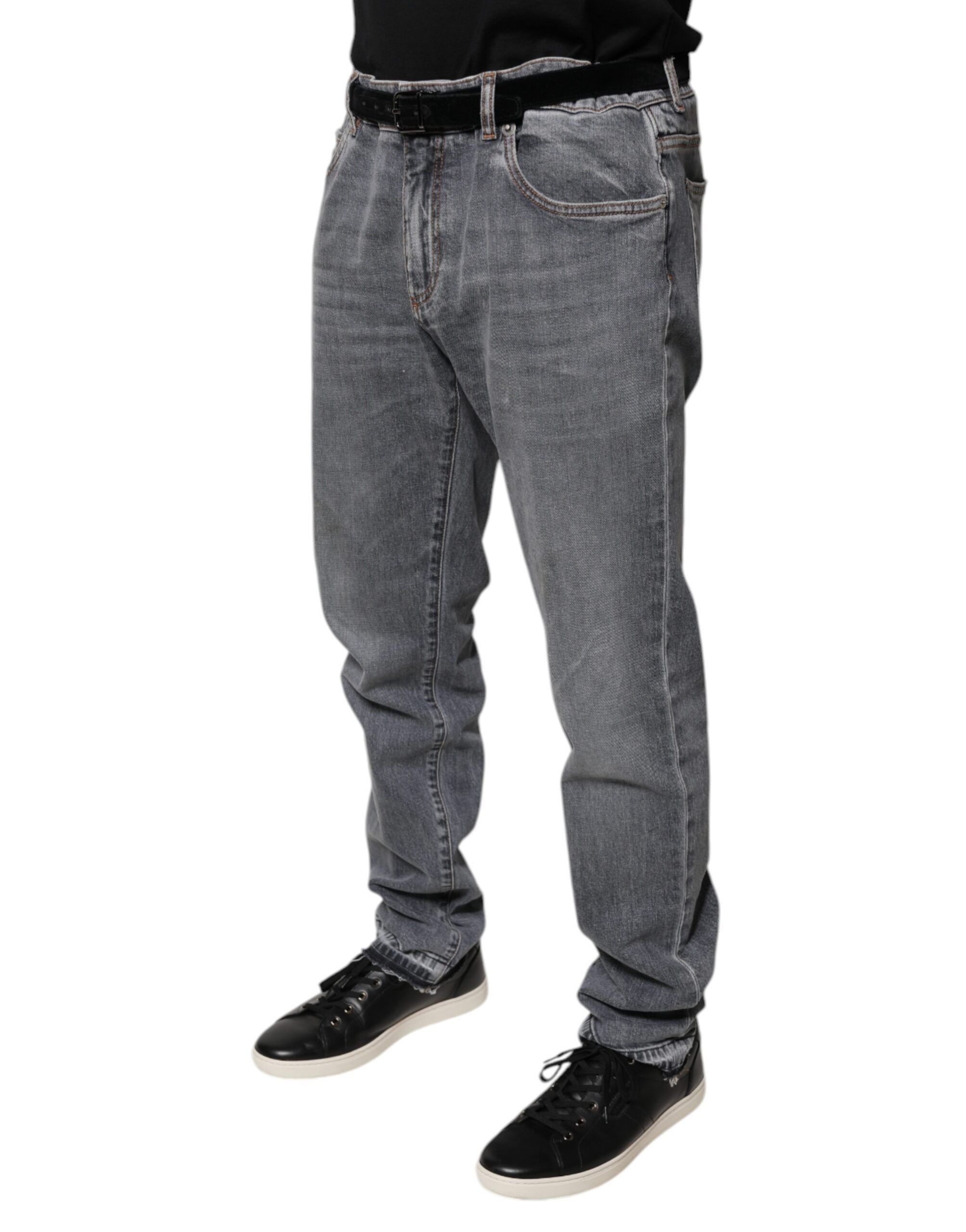 Logo Cotton Stretch Skinny Denim Men's Jeans (Pre-Owned) - Dolce & Gabbana - Modalova