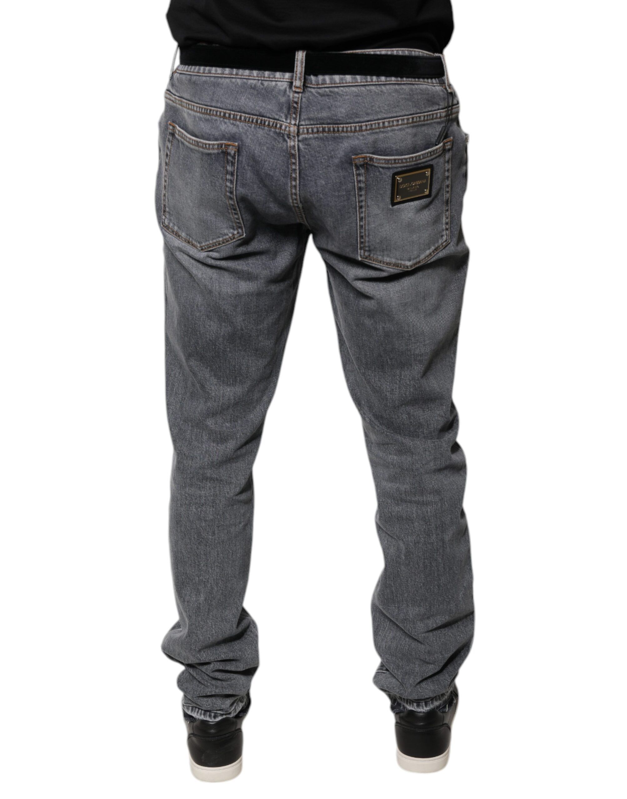Logo Cotton Stretch Skinny Denim Men's Jeans (Pre-Owned) - Dolce & Gabbana - Modalova