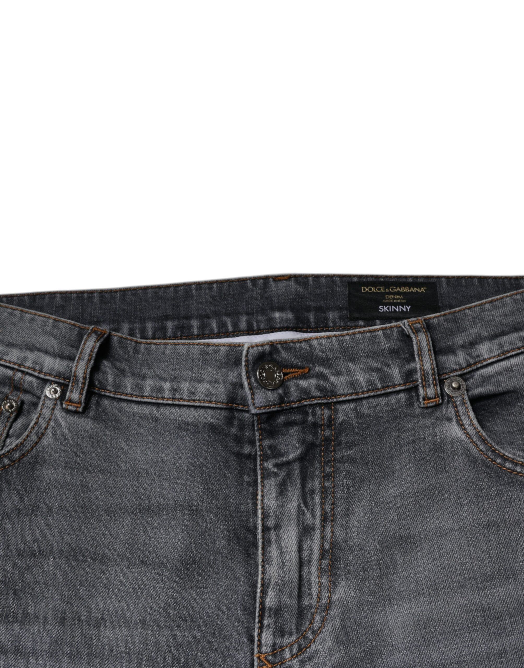 Logo Cotton Stretch Skinny Denim Men's Jeans (Pre-Owned) - Dolce & Gabbana - Modalova