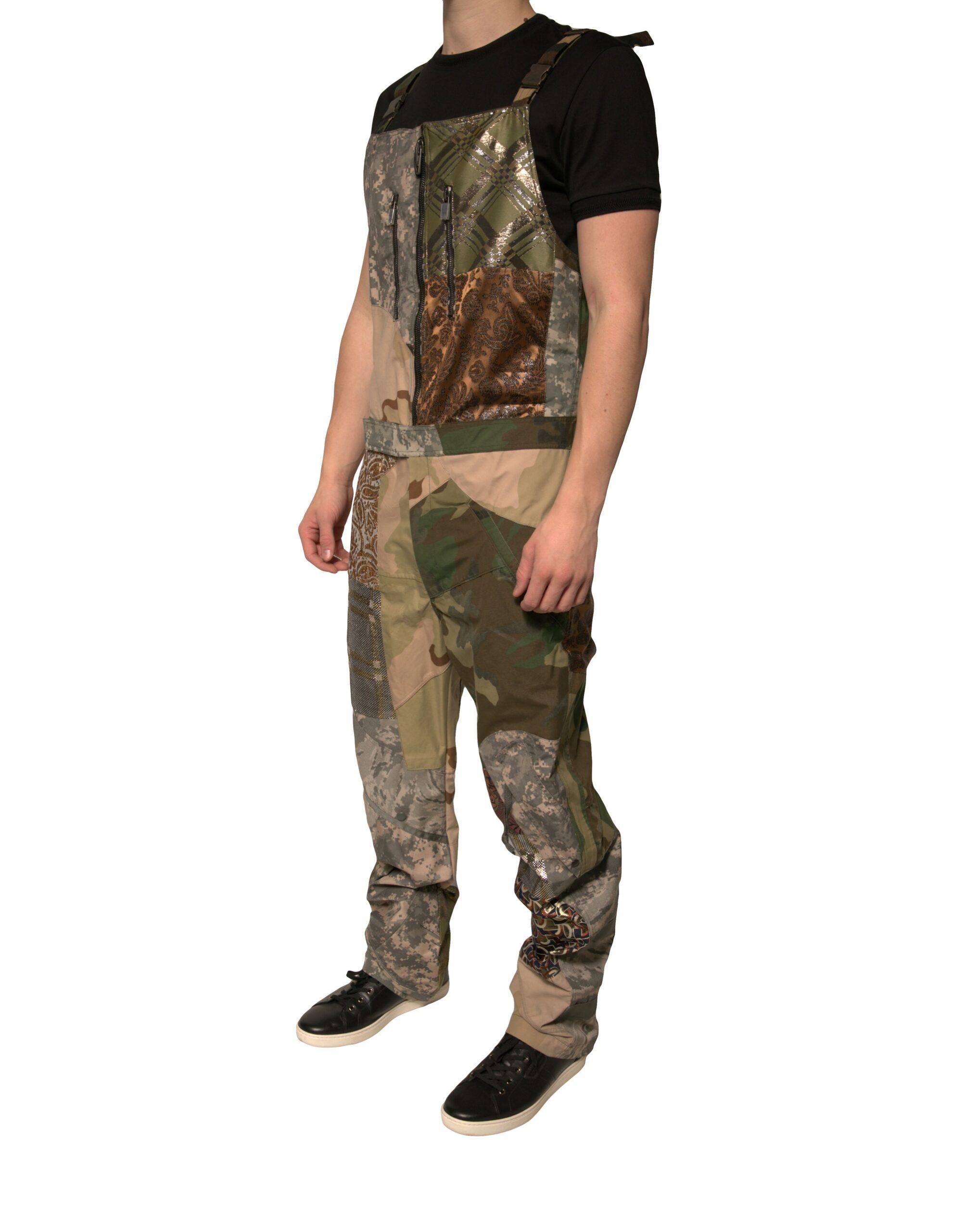 Patchwork Camouflage Overall Men's Pants - Dolce & Gabbana - Modalova